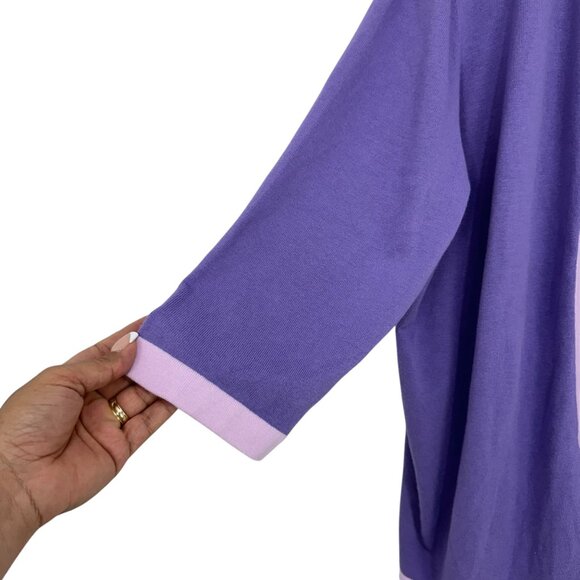Designers Originals Women Purple Open Front Cardigan Size XL Soft/Strech Fabric - Picture 9 of 11